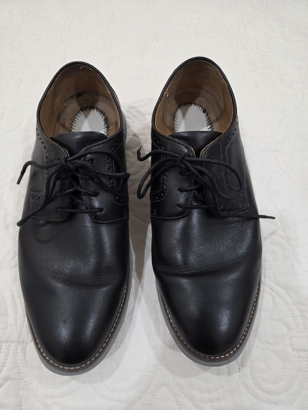 Men's Johnston & Murphy Black Dress Shoes 10 wide
